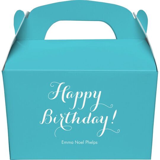 Darling Happy Birthday Gable Favor Boxes